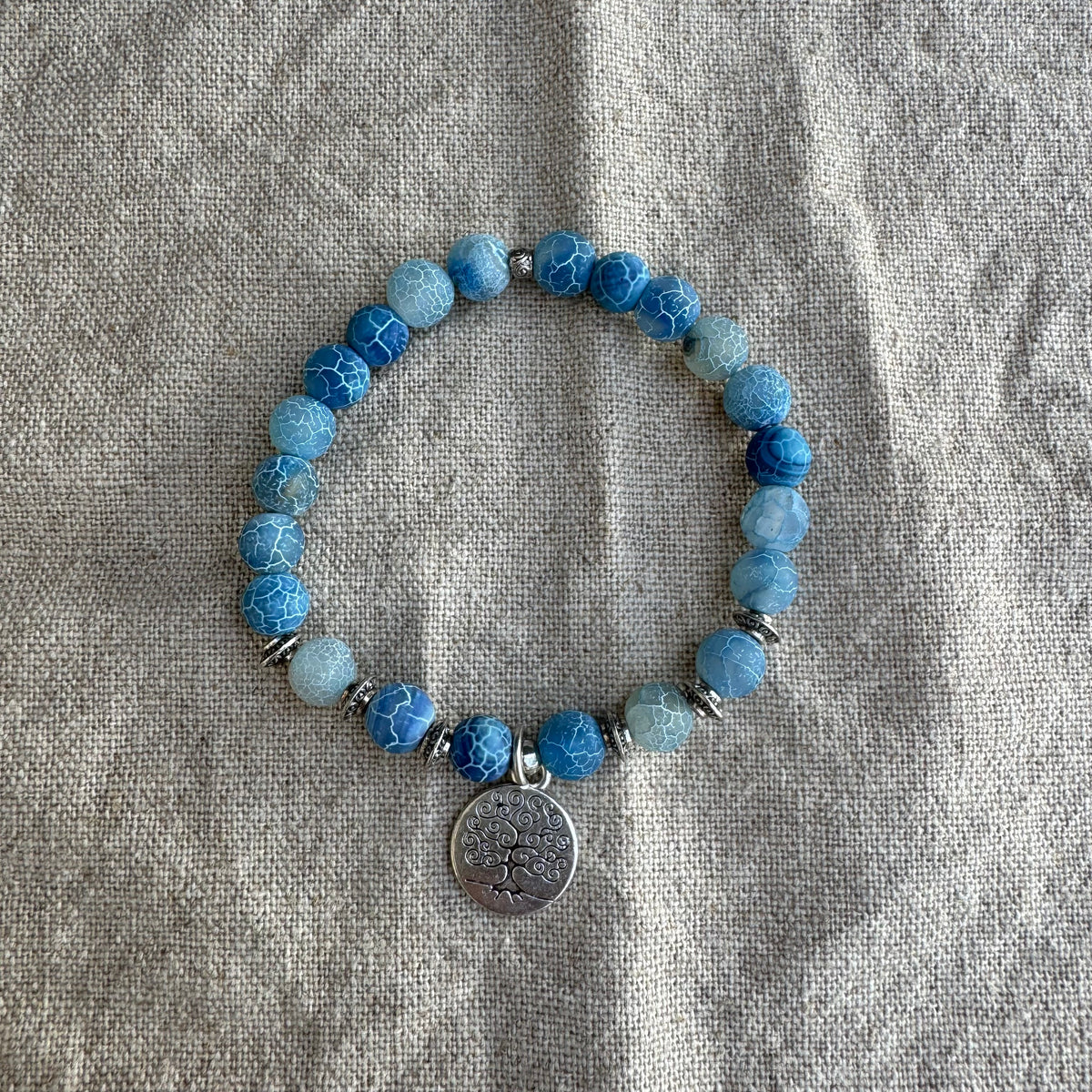 Mala Blå Agat Armband