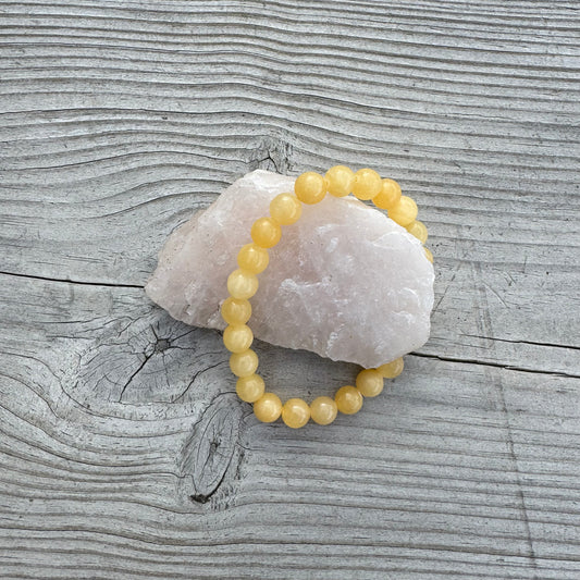 Gul Kalcit armband