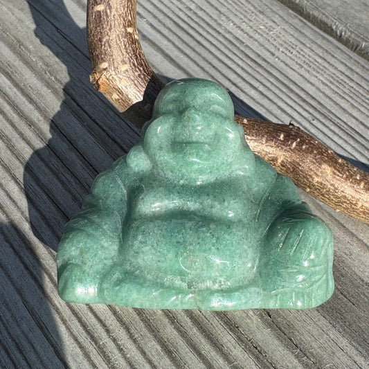 Grön Aventurin Buddha