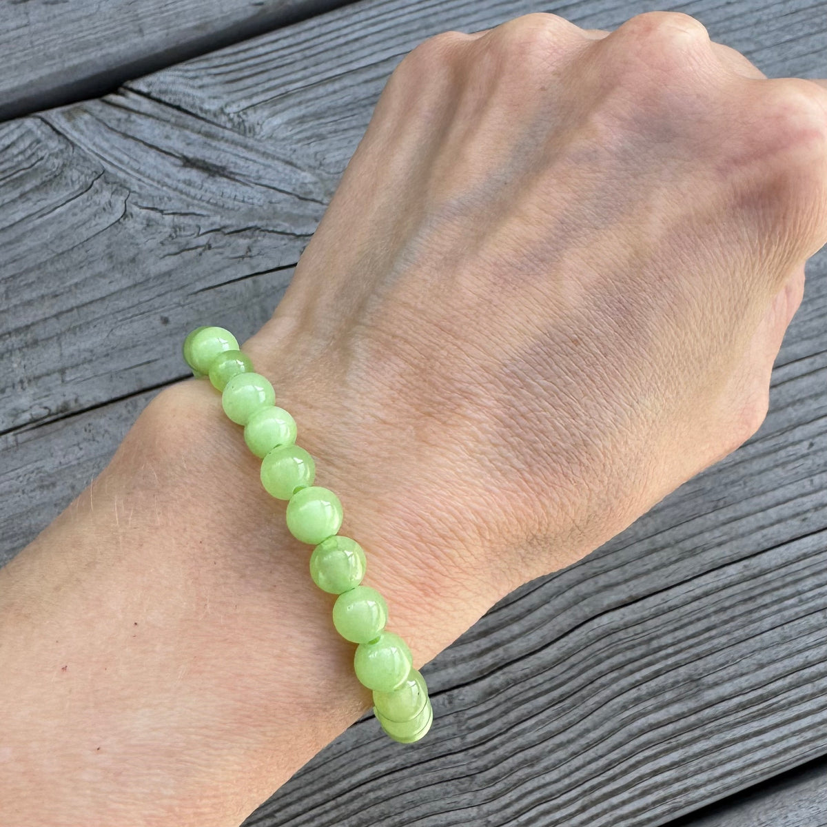 Grön Kalcit Armband