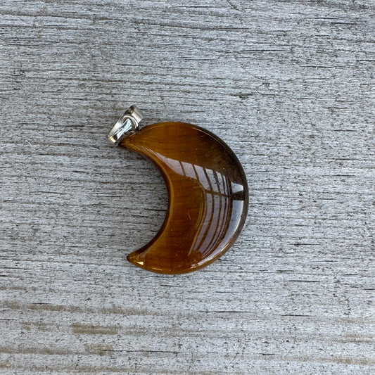 Tigeröga Halvmåne silverhänge