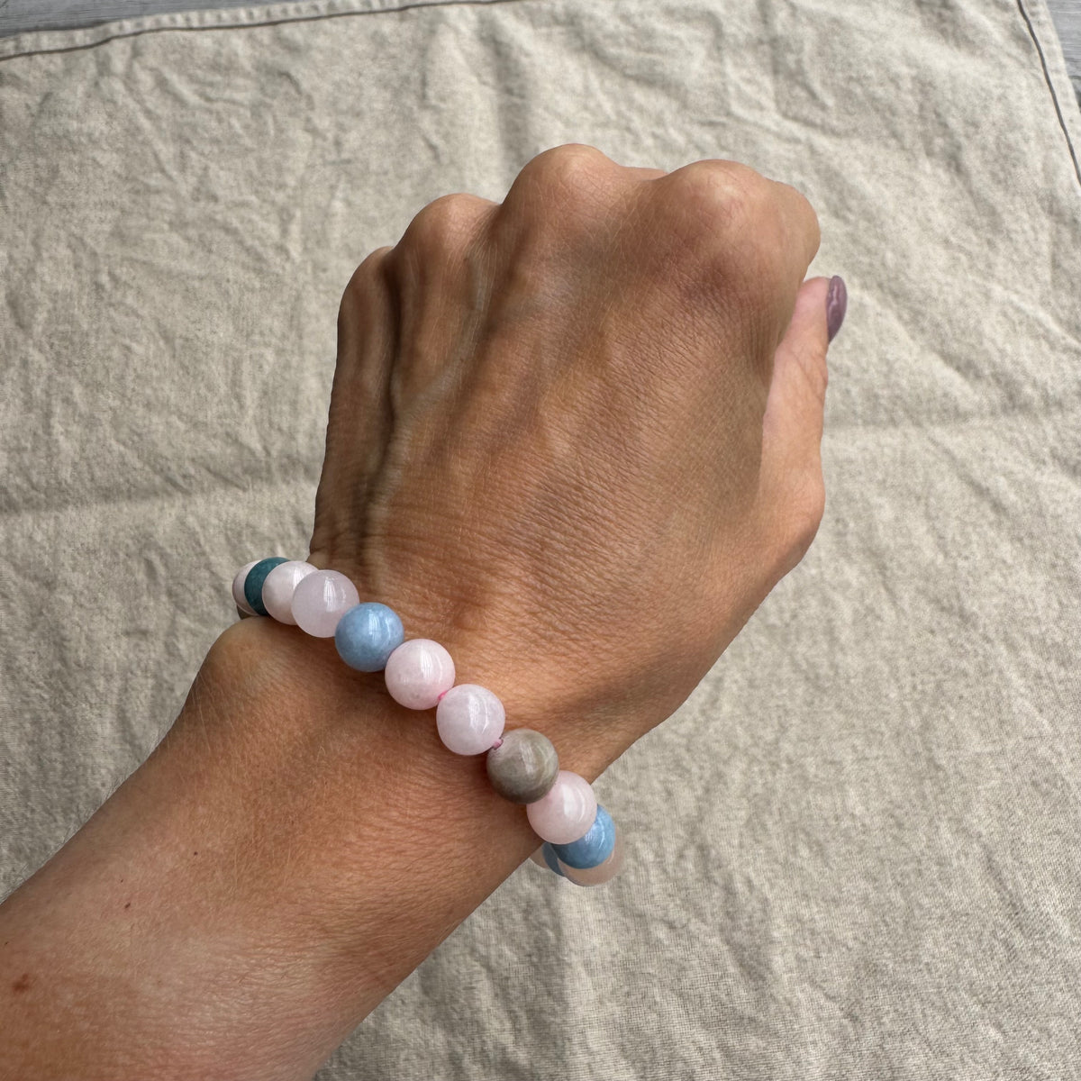 Morganit armband