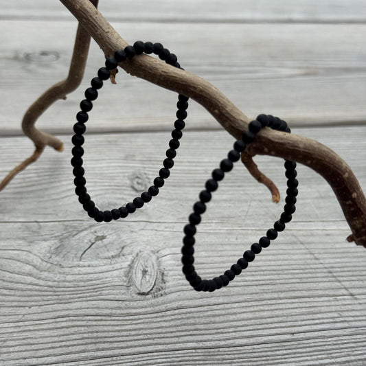 Svart Onyx mat armband