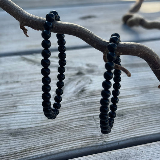 Svart Onyx armband