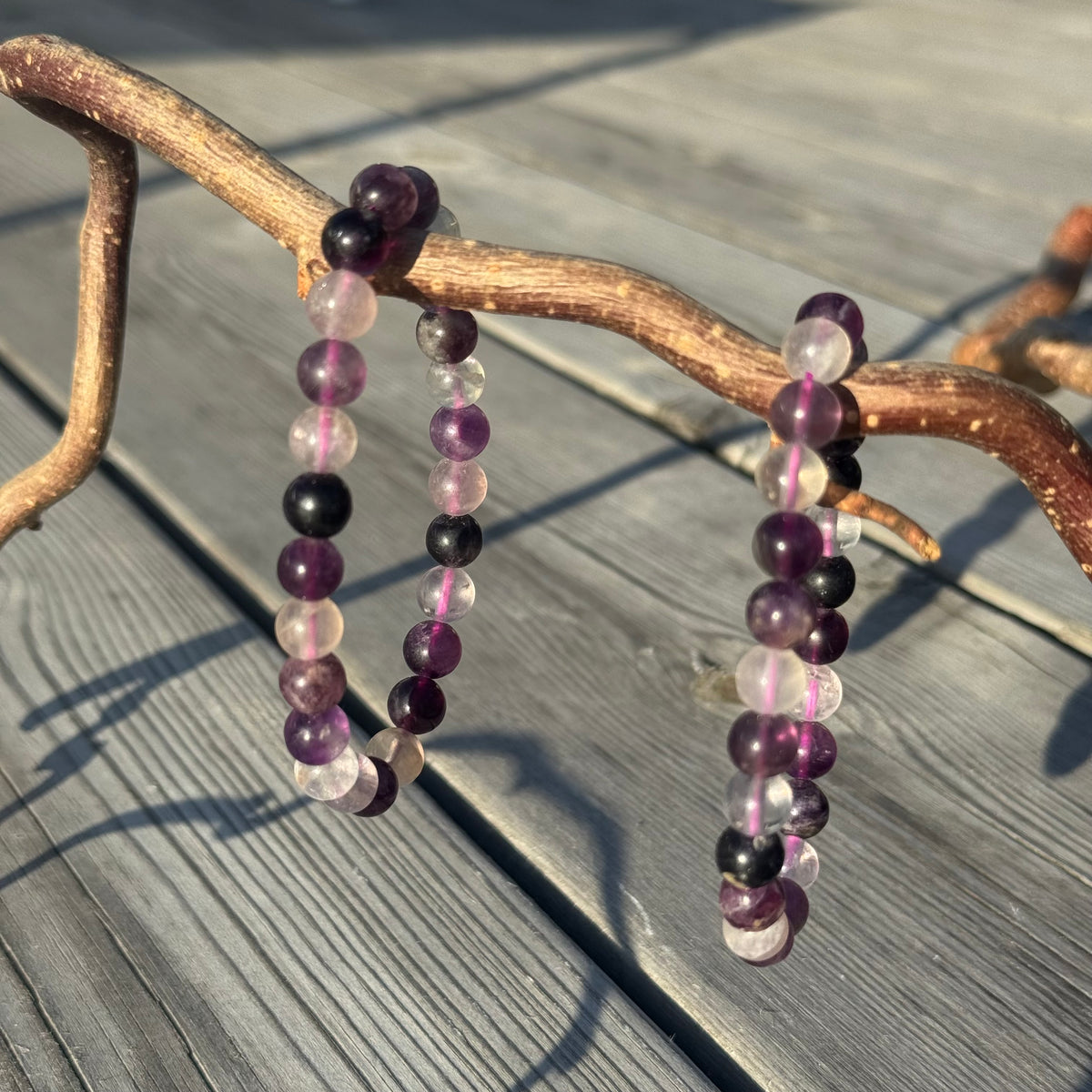 Flourit Lila Armband 8mm