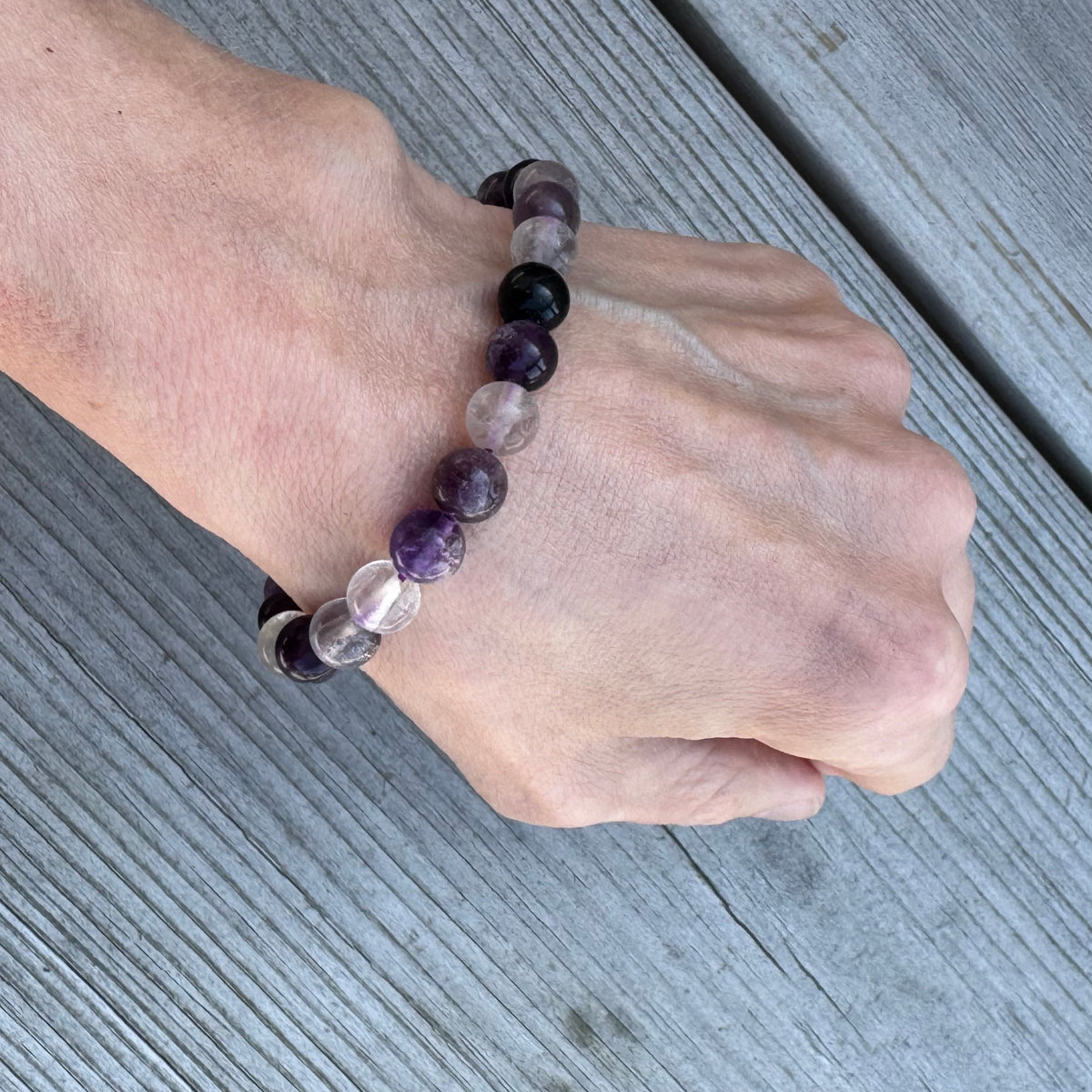 Flourit Lila Armband 8mm