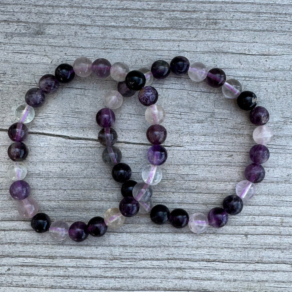 Flourit Lila Armband 8mm
