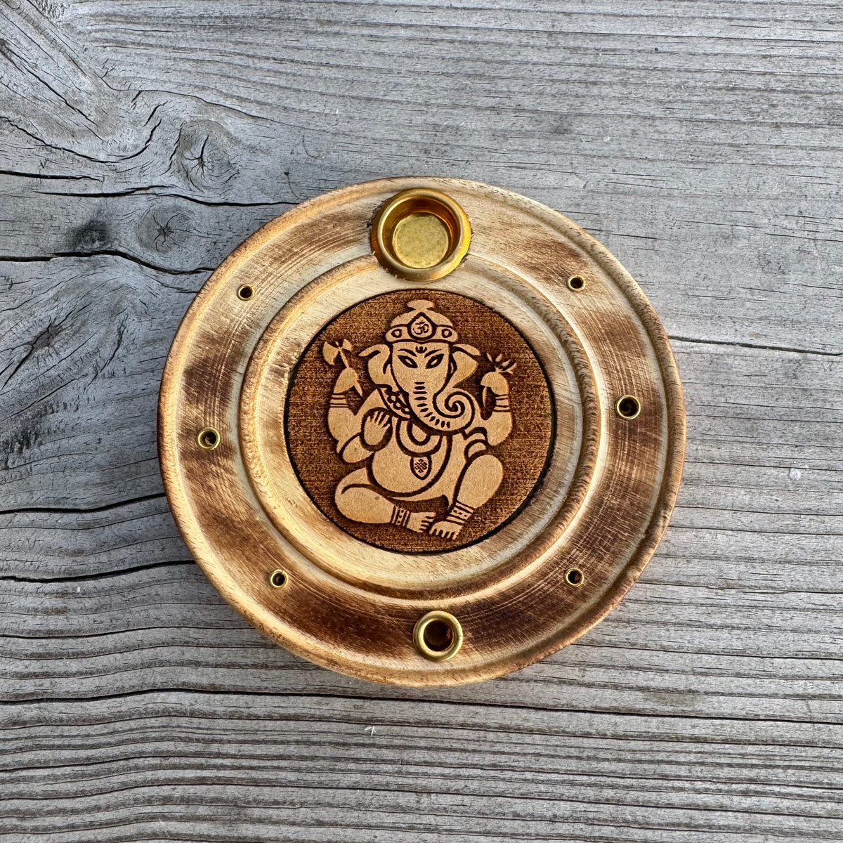 Rökelsehållare i trä Ganesha