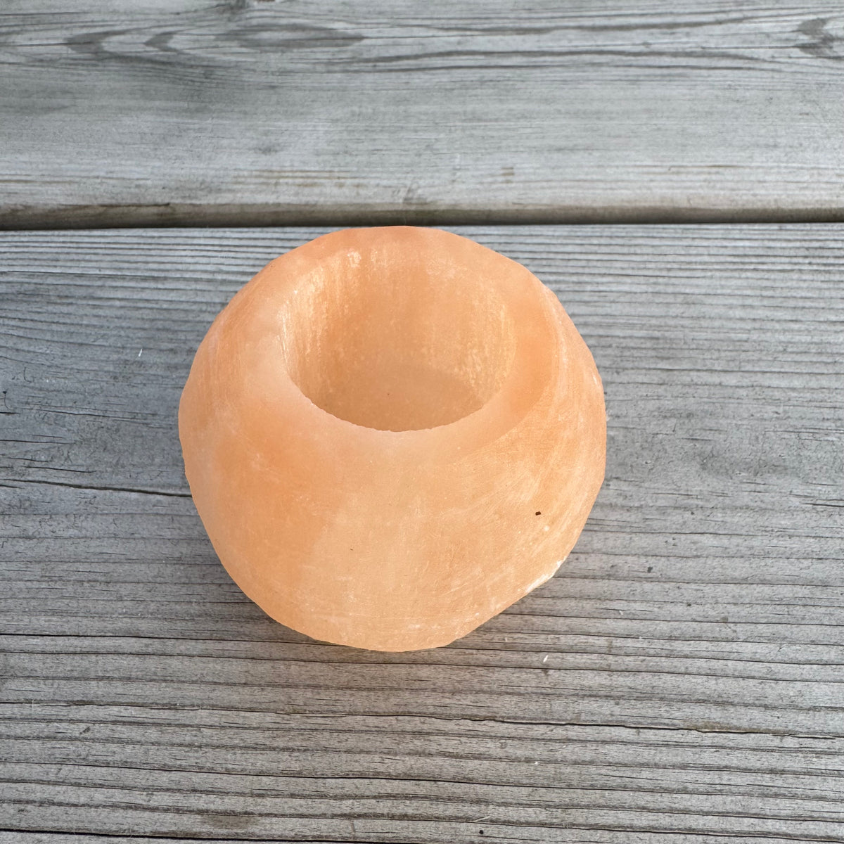 Orange Selenit Ljuslykta