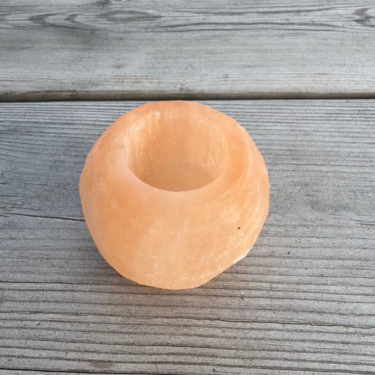 Orange Selenit Ljuslykta