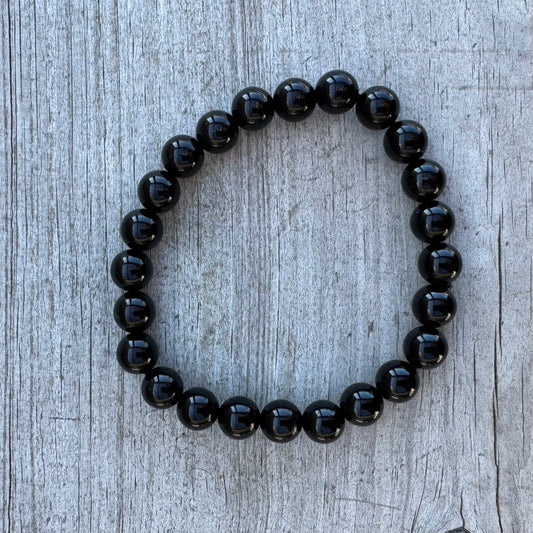Svart Turmalin Armband 8mm